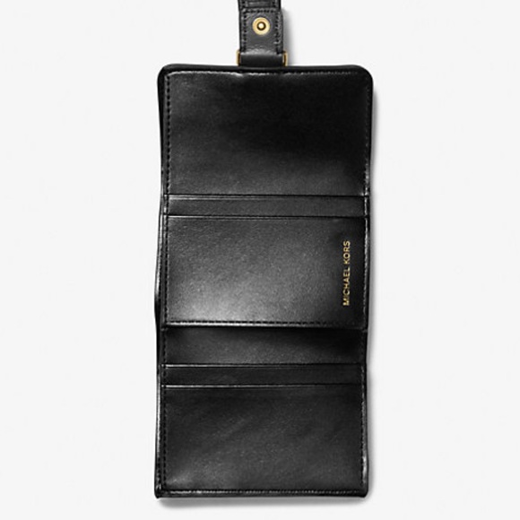 MK Colby Small Camouflage Print Calf Hair Tri-Fold Wallet NWT - Picture 6 of 8